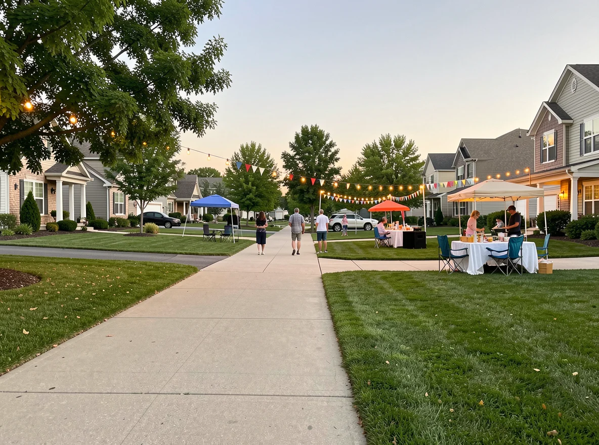 Neighborhood setting in Andover
