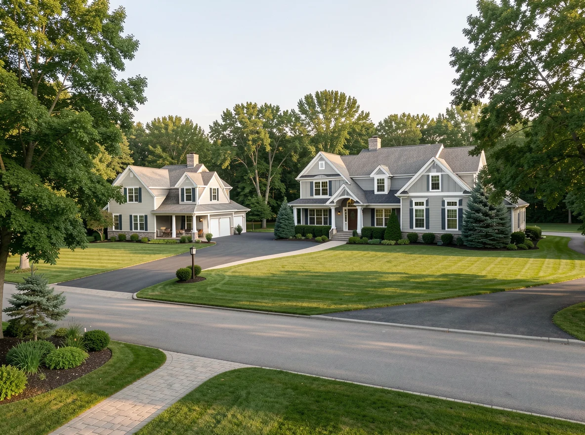 Open residential landscape in Minnetrista
