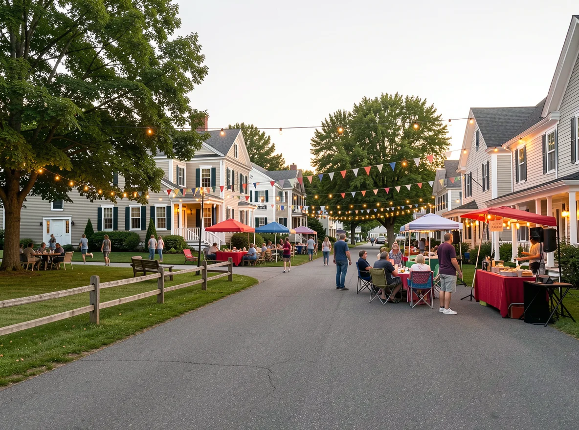 Village center in Wilmington