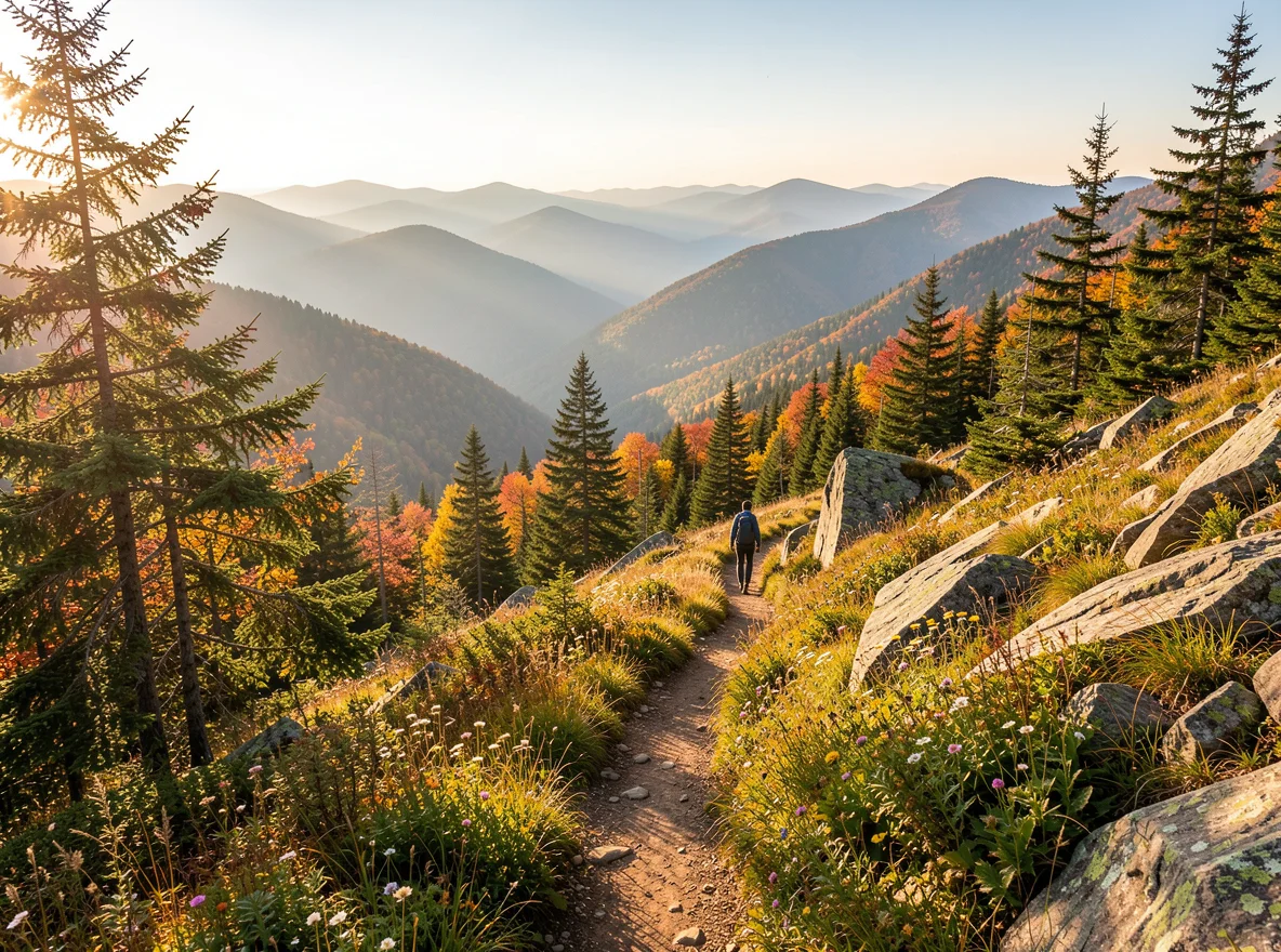 Mountain trail near West Dover