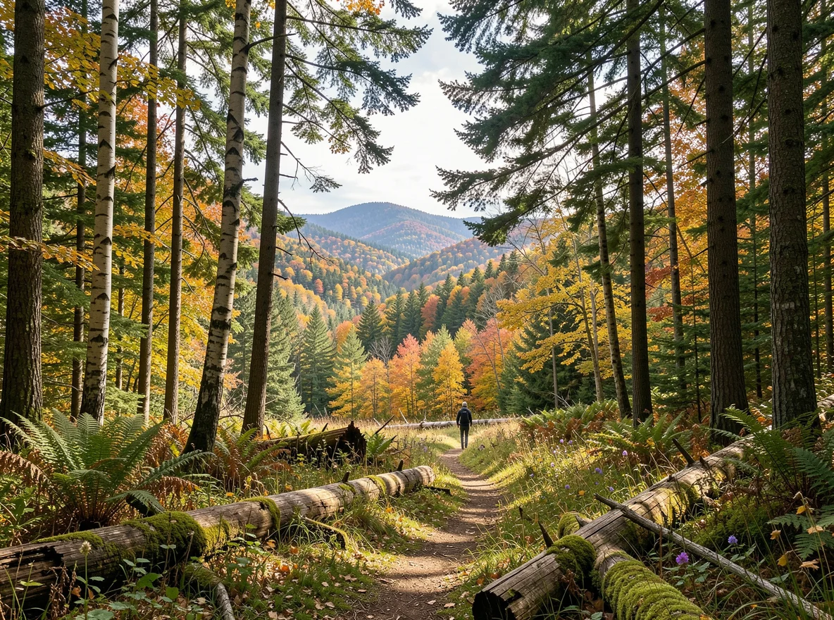 Forested mountain landscape in Readsboro