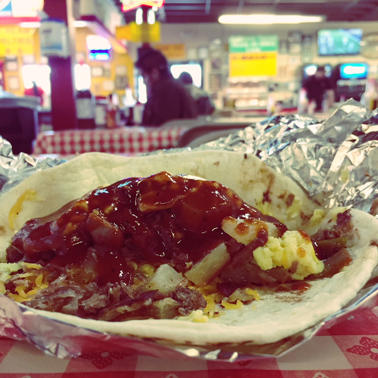Rudy's BBQ Breakfast Taco