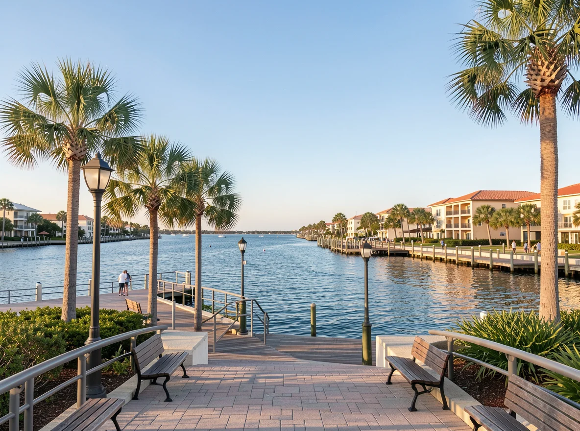 Waterfront scenery in Delray Beach