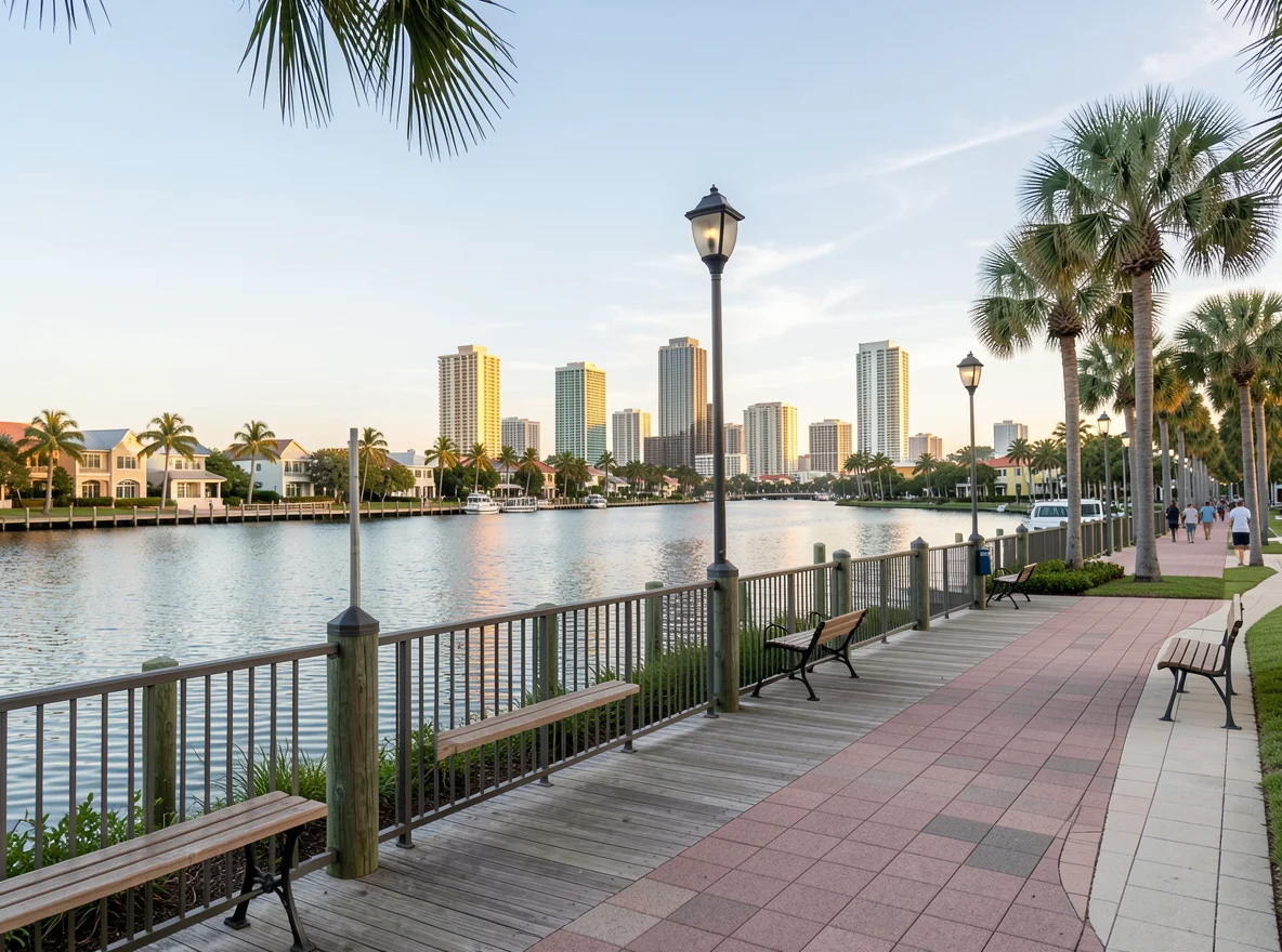 Waterfront view in West Palm Beach