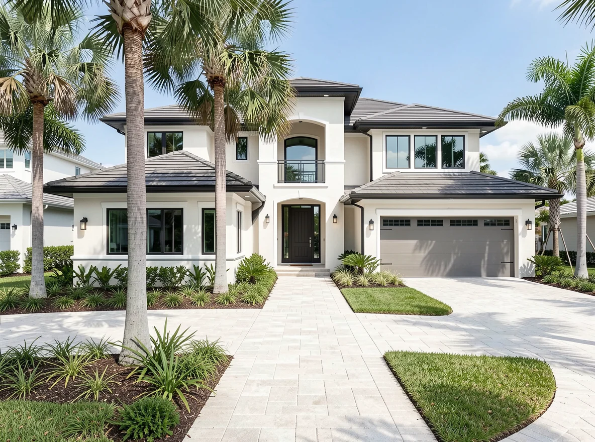 Luxury beachside home exterior in Fort Lauderdale