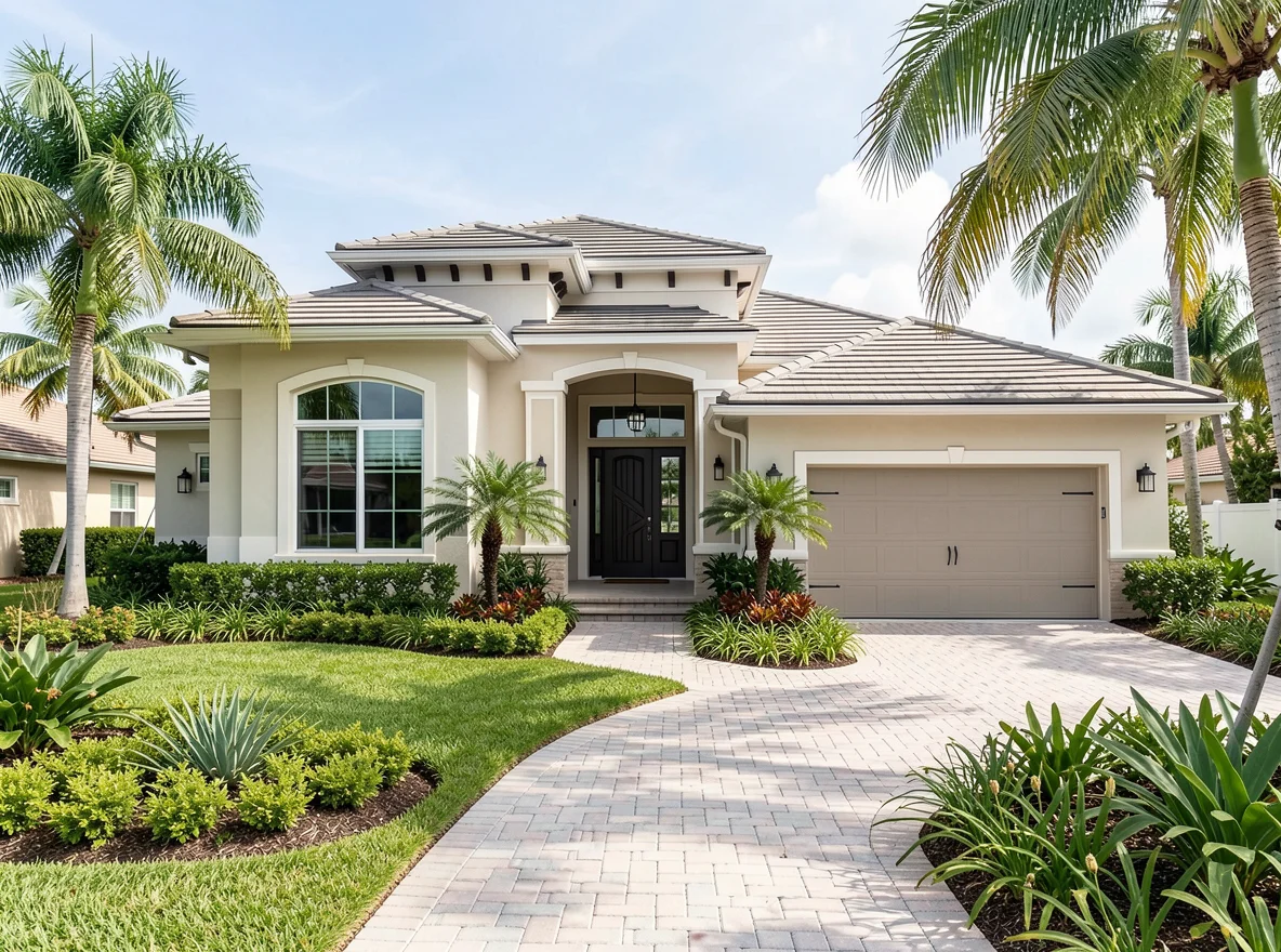 Upscale home exterior in Fort Lauderdale