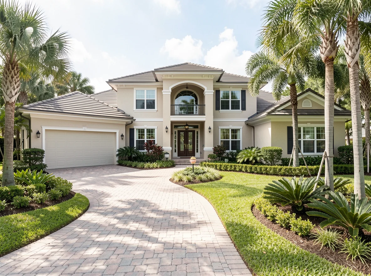 South Florida home exterior in Boca Raton