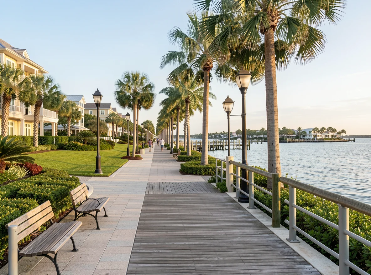Waterfront scene in Palm Beach