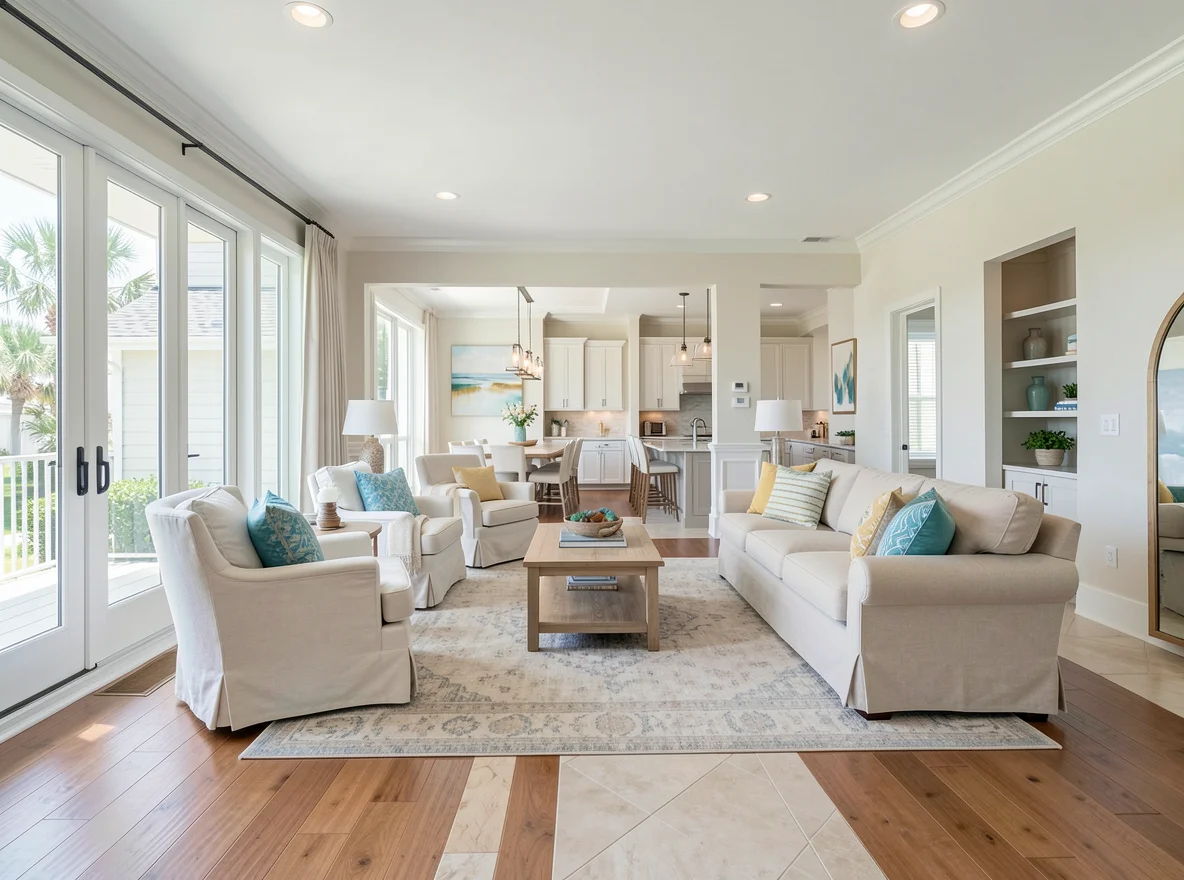 Luxury coastal interior in Fort Lauderdale