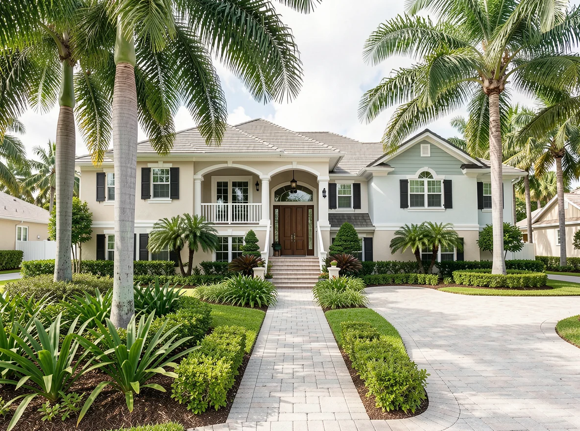Elegant home exterior in Delray Beach
