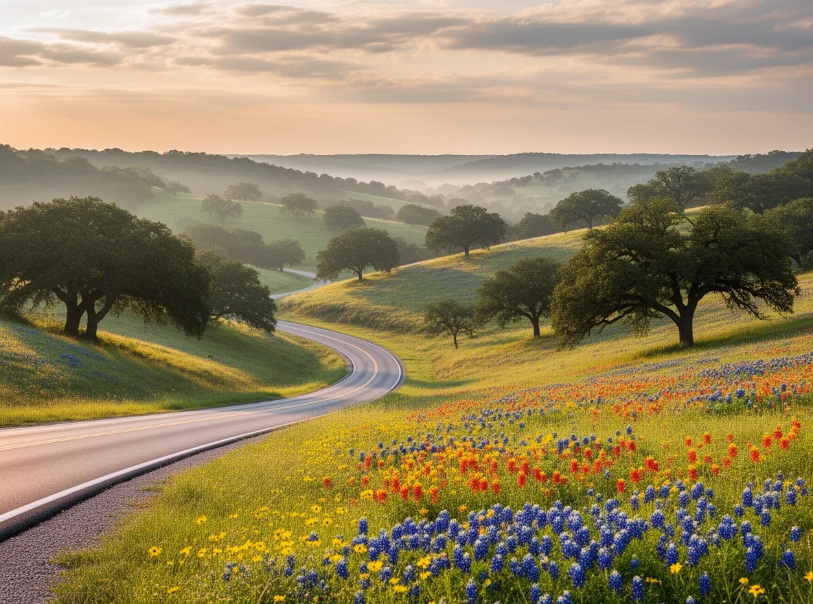 Hill Country scenery near Salado, Texas