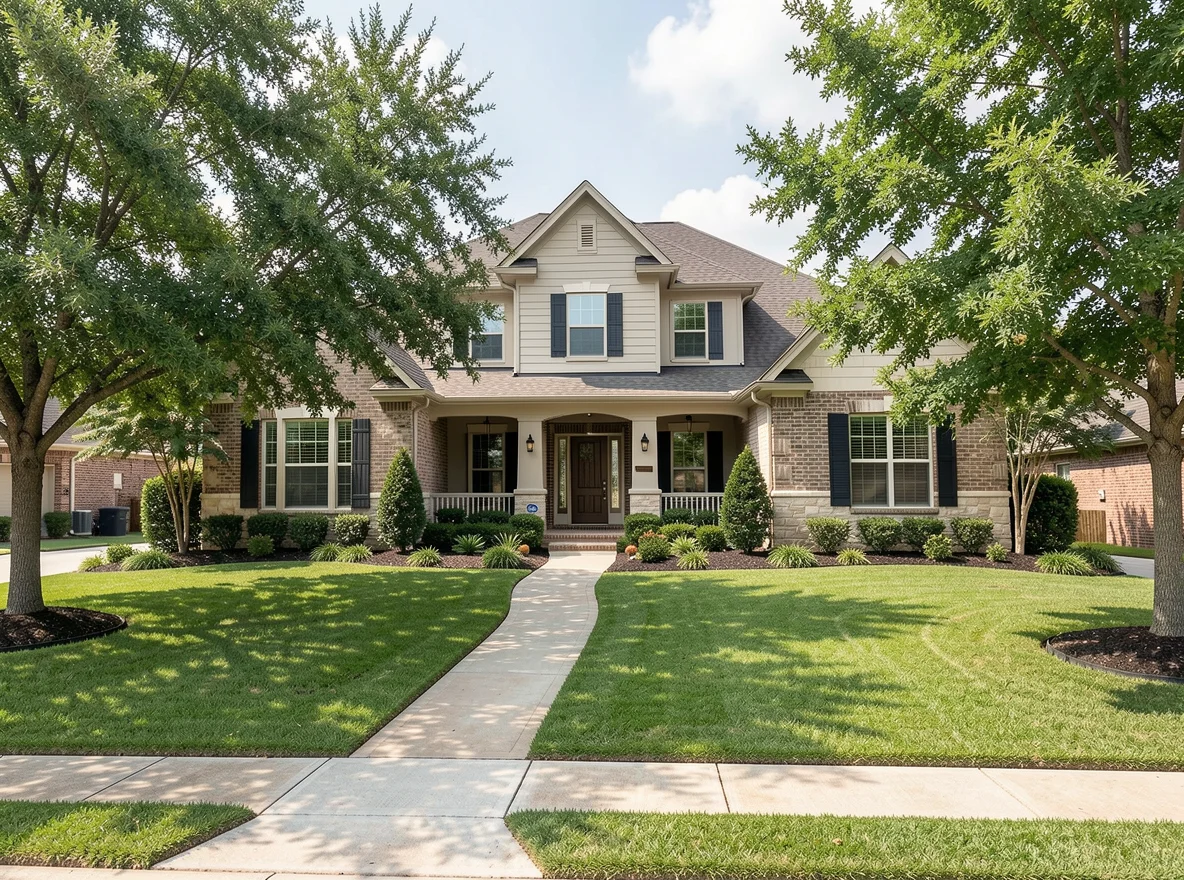 Spring home exterior