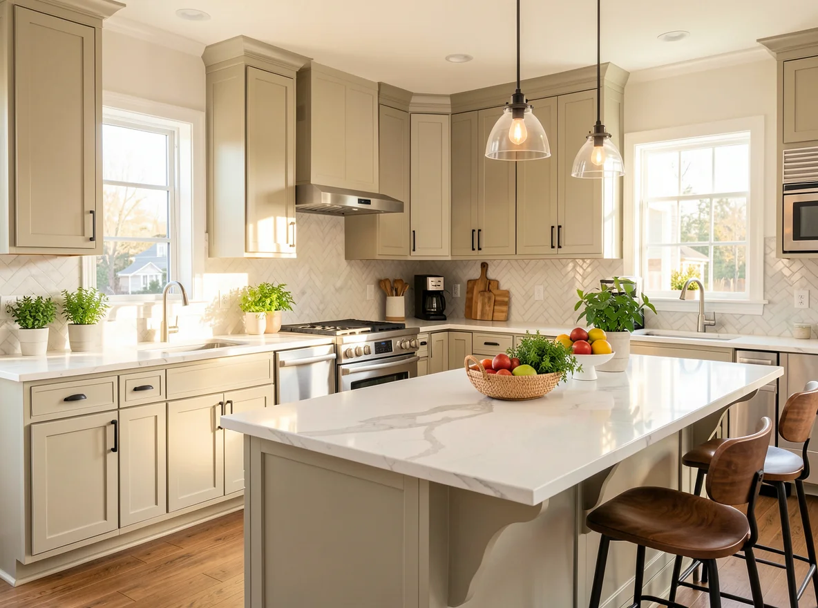 Updated bright kitchen ready for spring listing