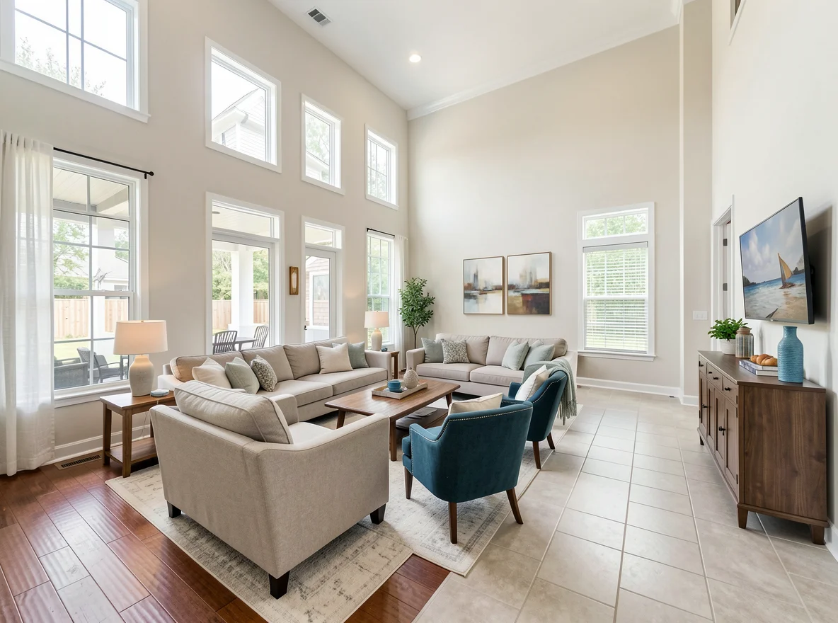 Modern interior with smart layout in The Woodlands