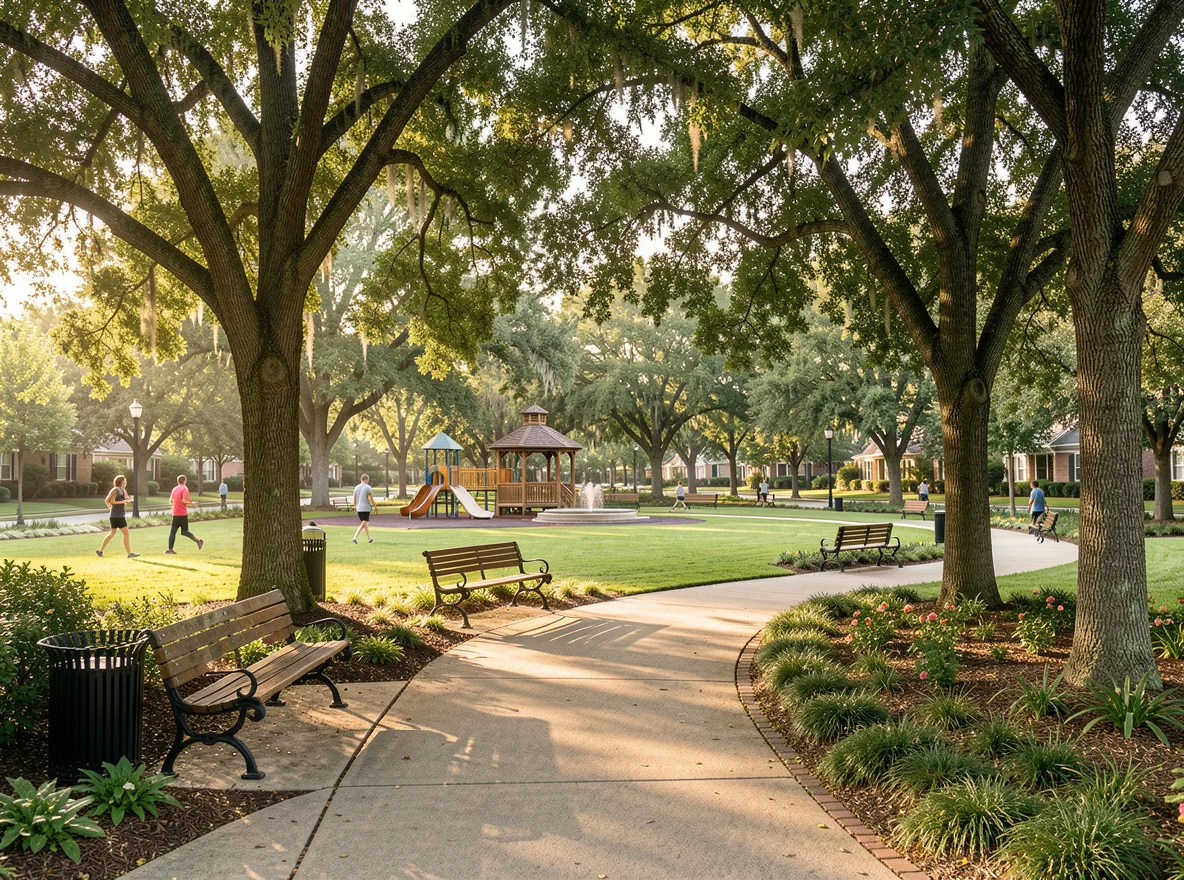 Neighborhood park in Conroe Texas