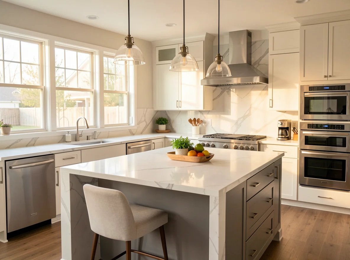Modern kitchen in a Spring Texas home