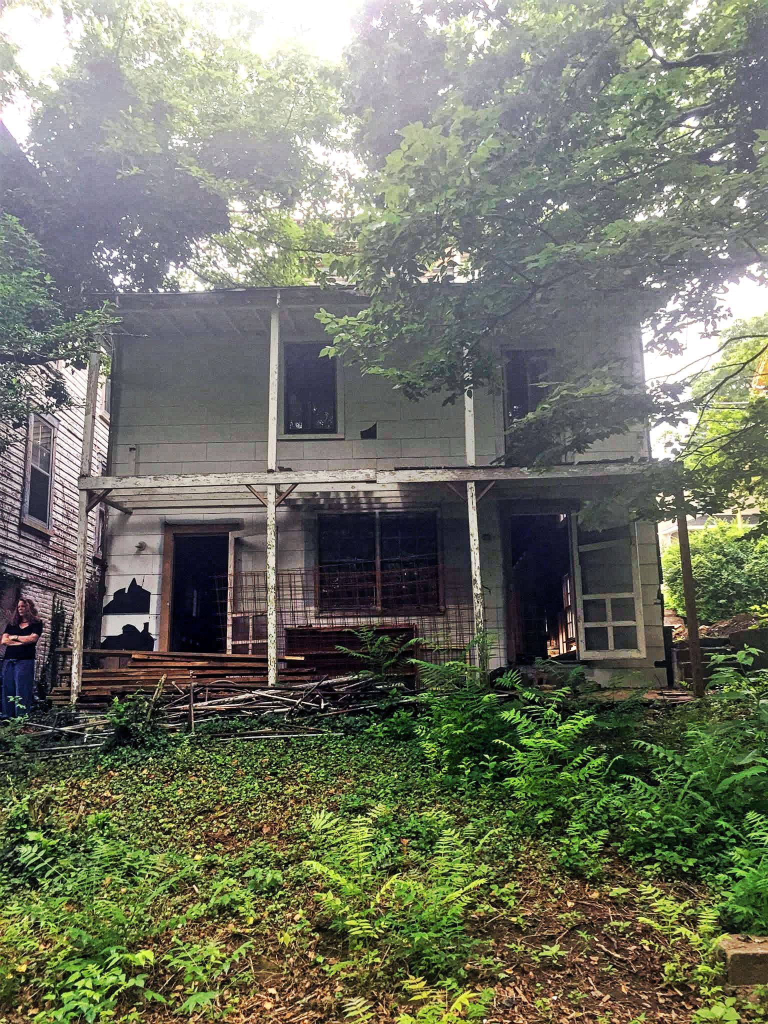 The Landmark pre restoration: back porches