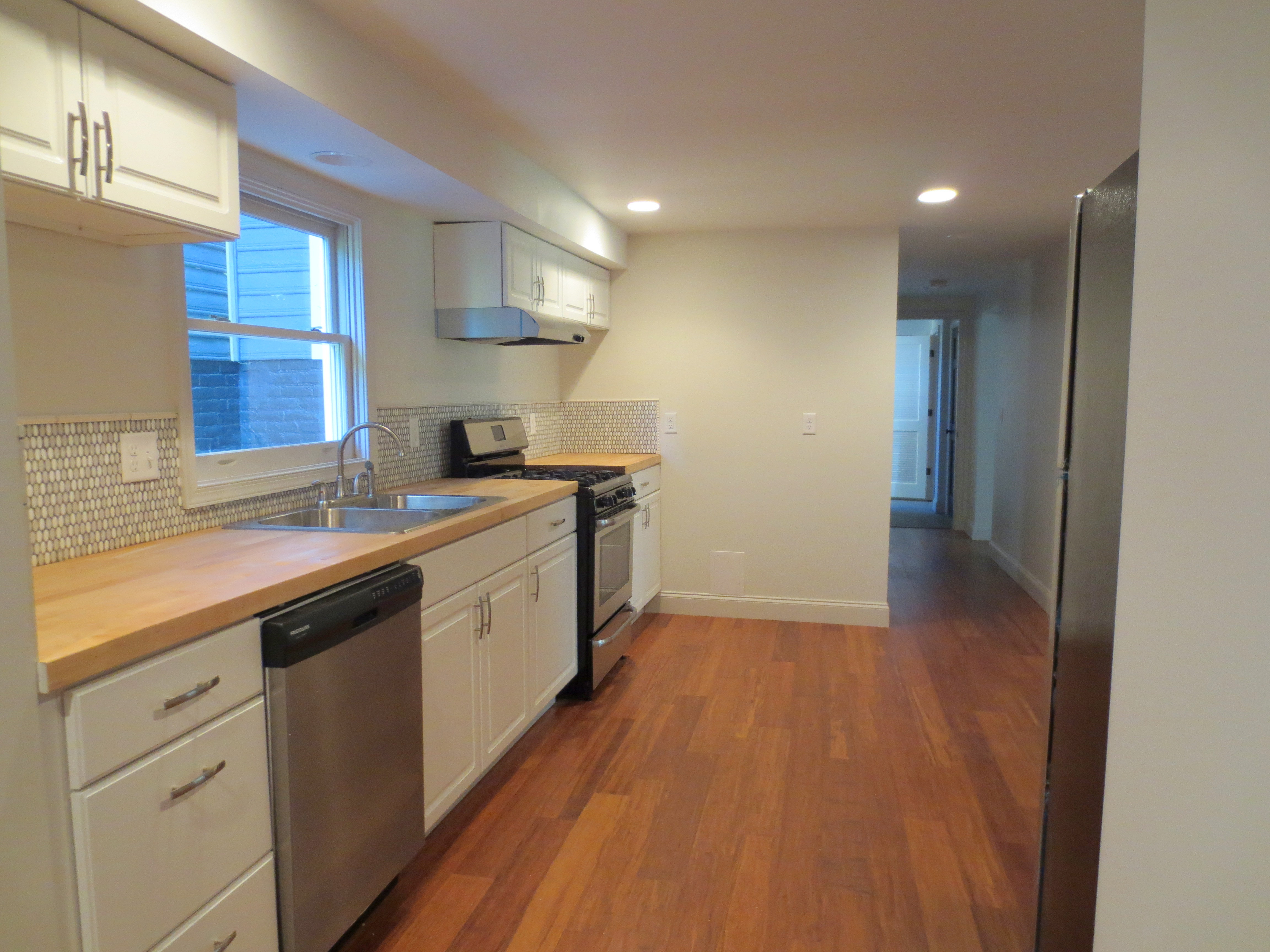 The Landmark restored apartment kitchen