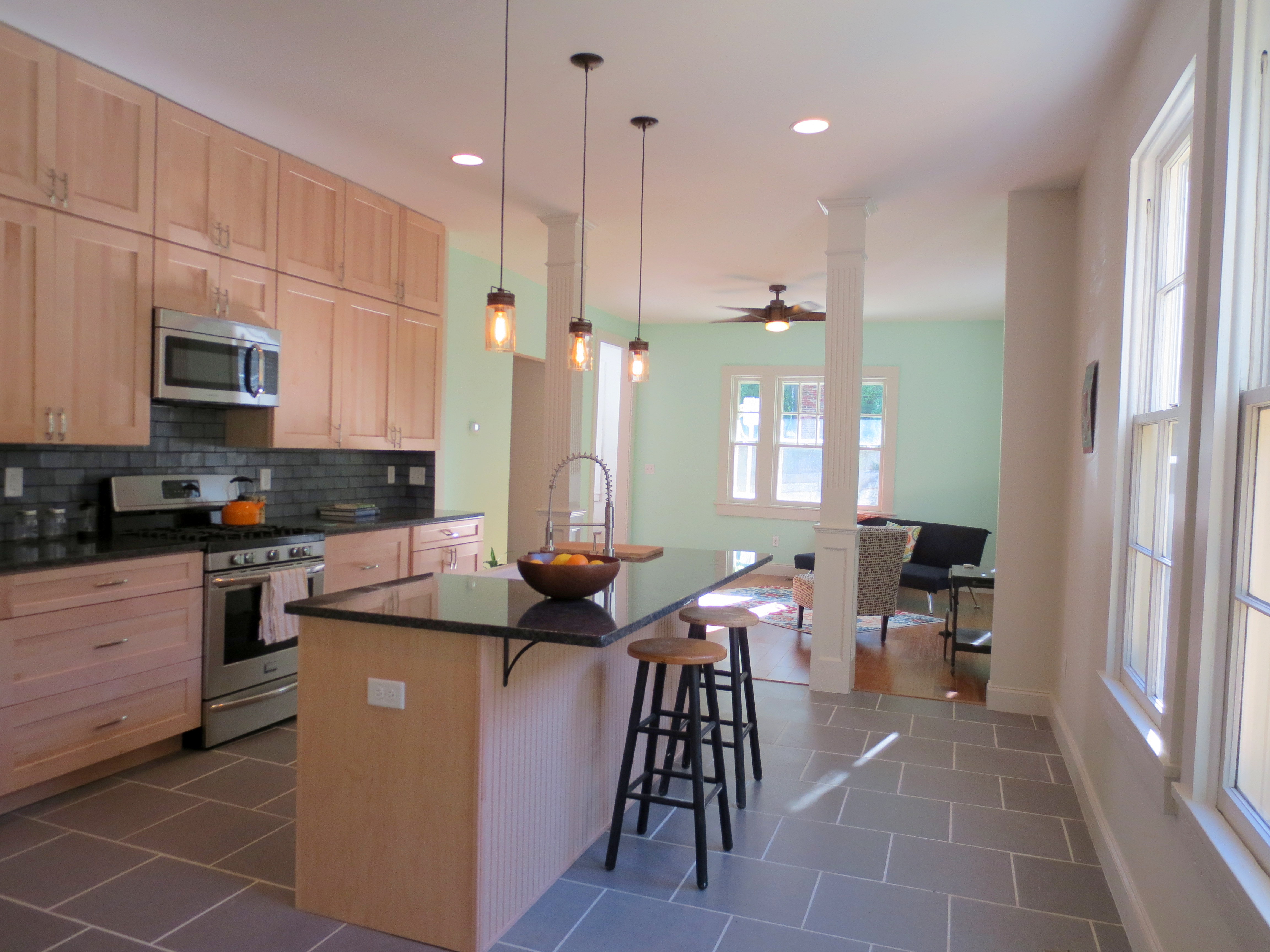 The Landmark restored kitchen