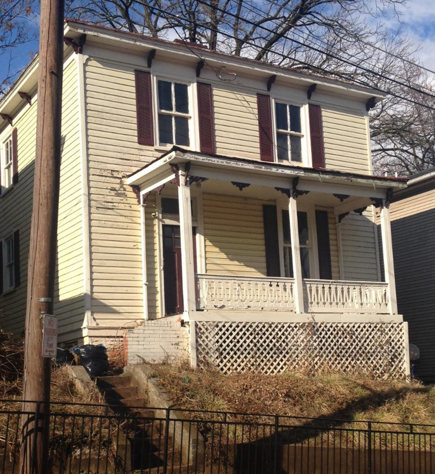 619 frederick st before renovation - exterior