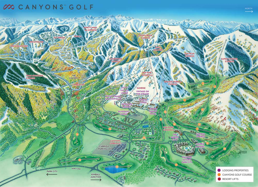 Map Of Deer Valley Utah Village At Empire Pass With New