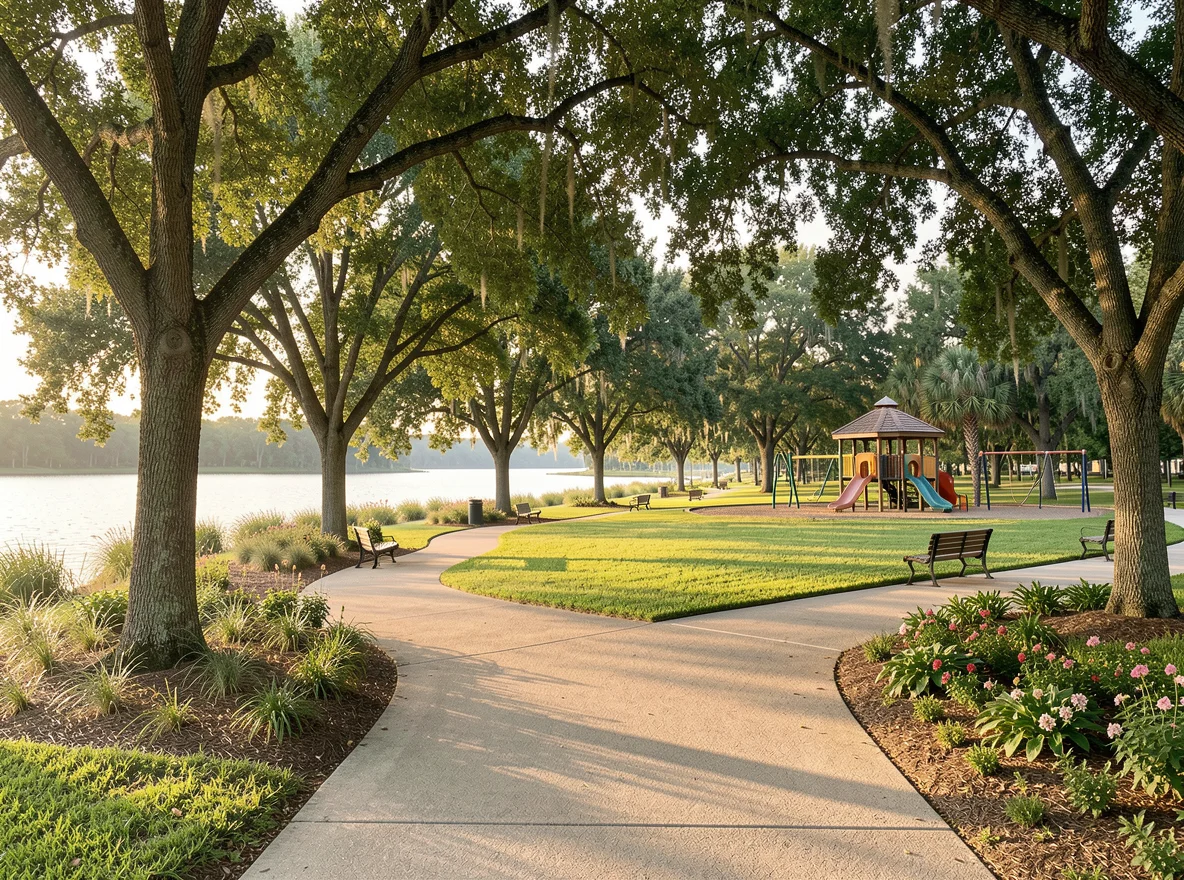 Lakeside park in Saint Cloud