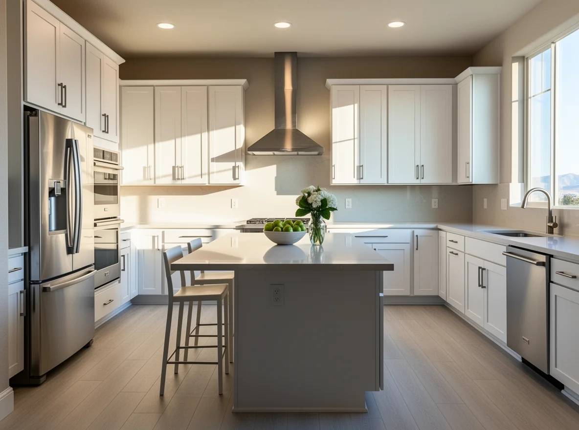 Bright updated kitchen interior
