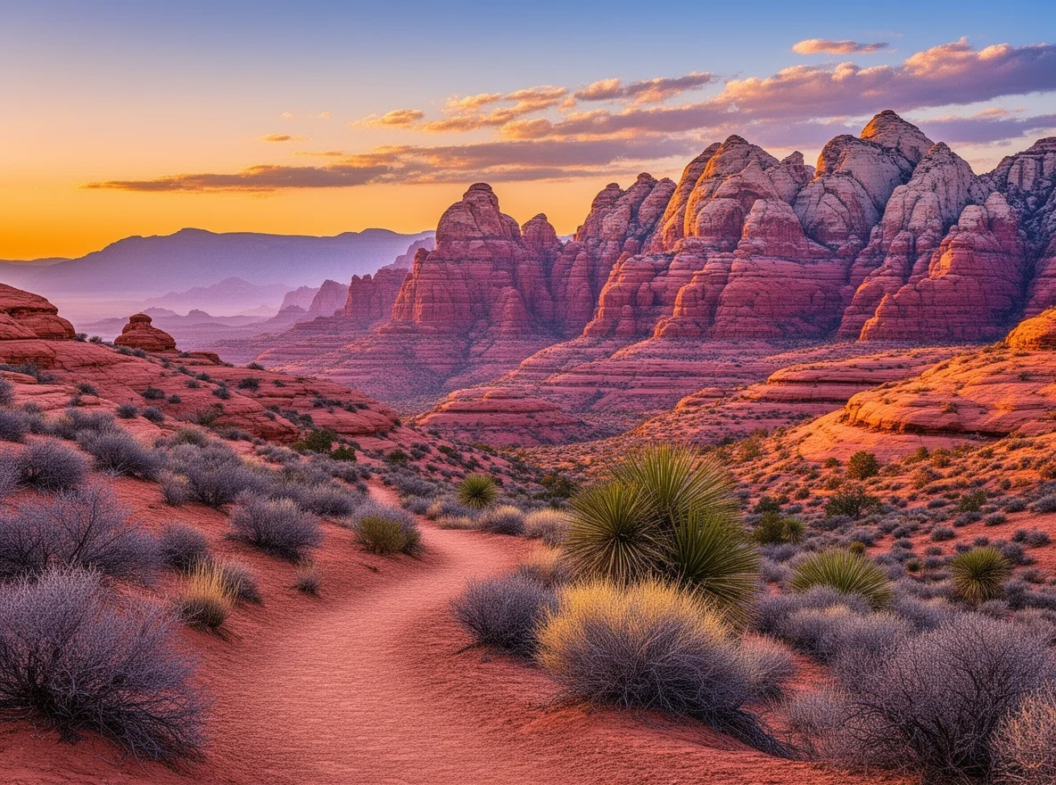 Red rock desert landscape near Las Vegas