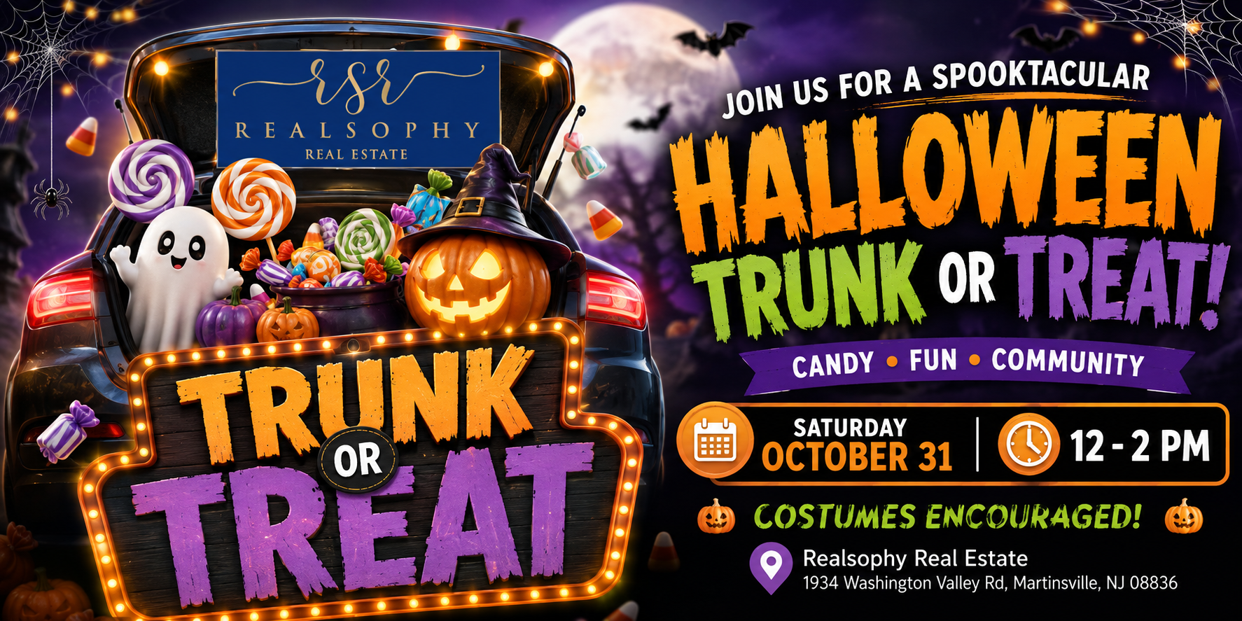 Realsophy Spooktacular Halloween Trunk or Treat