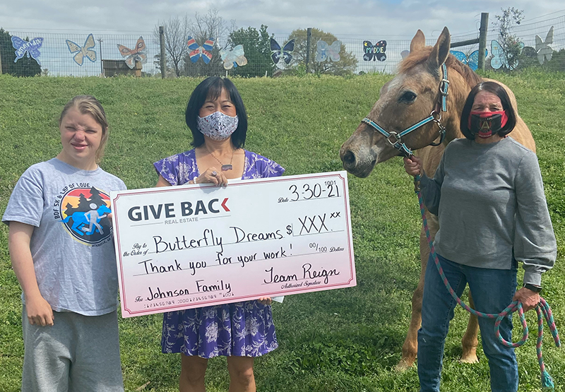Cheri Cherry GIVES BACK to Butterfly Dreams Farm