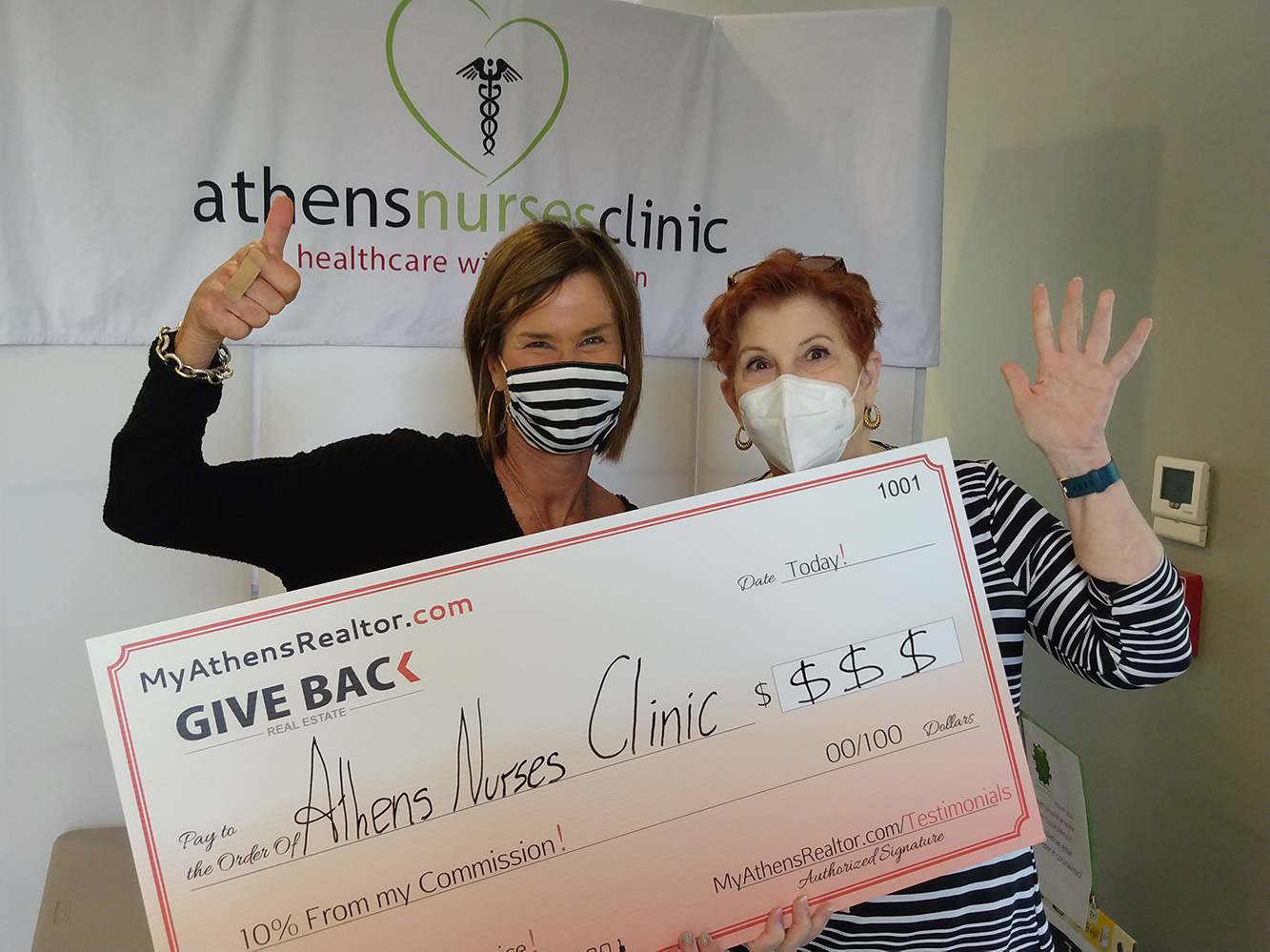 Georgui Kassaev GIVES BACK to Athens Nurses Clinic