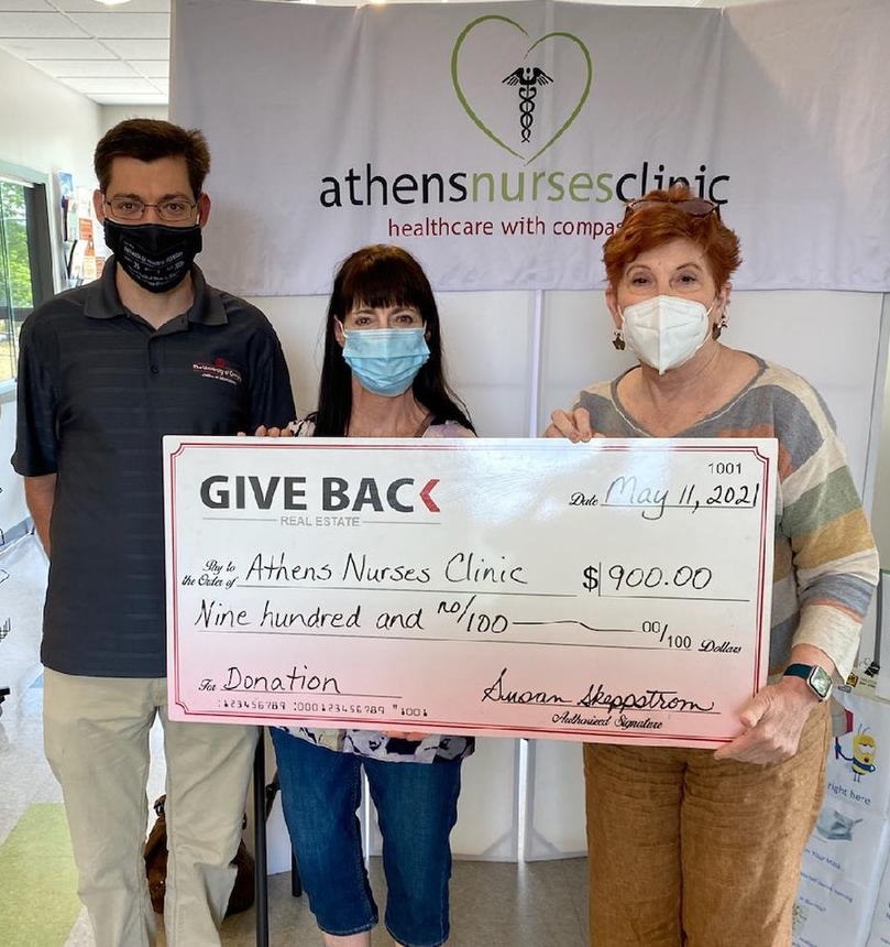 Alex McCormick GIVES BACK to Athens Nurses Clinic