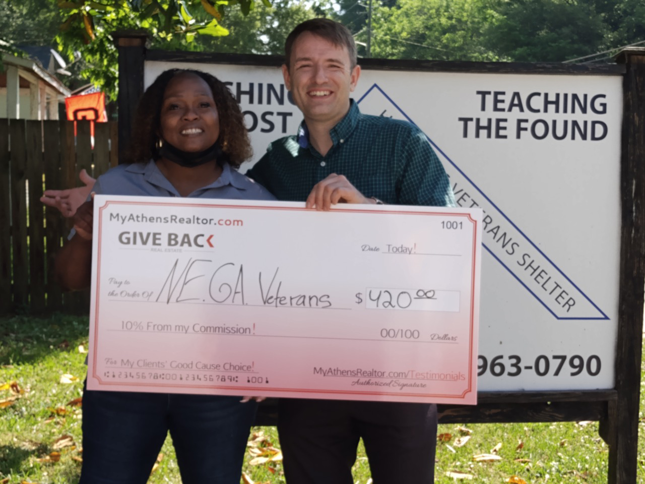 Georgui Kassaev GIVES BACK to the Northeast Georgia Homeless Veterans Shelter