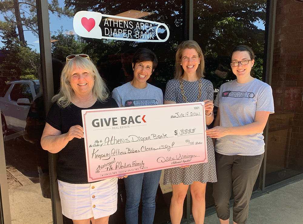 Debbie Grainger GIVES BACK to the Athens Area Diaper Bank