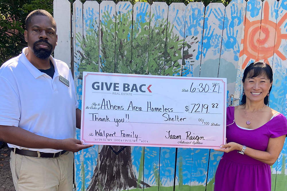 Cheri Cherry GIVES BACK to the Athens Area Homeless Shelter