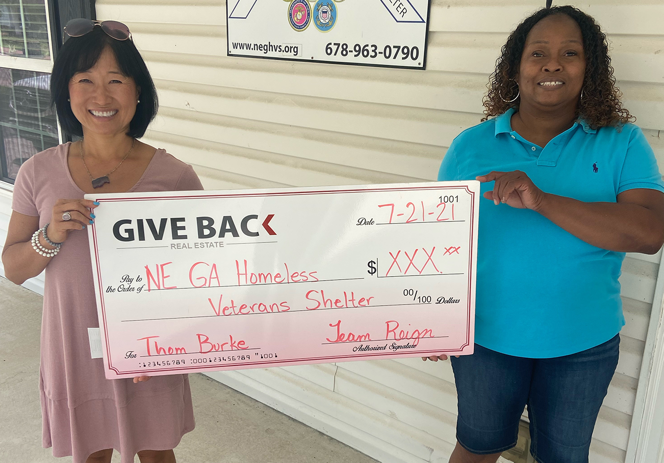 Cheri Cherry GIVES BACK to the Northeast Georgia Homeless Veterans Shelter