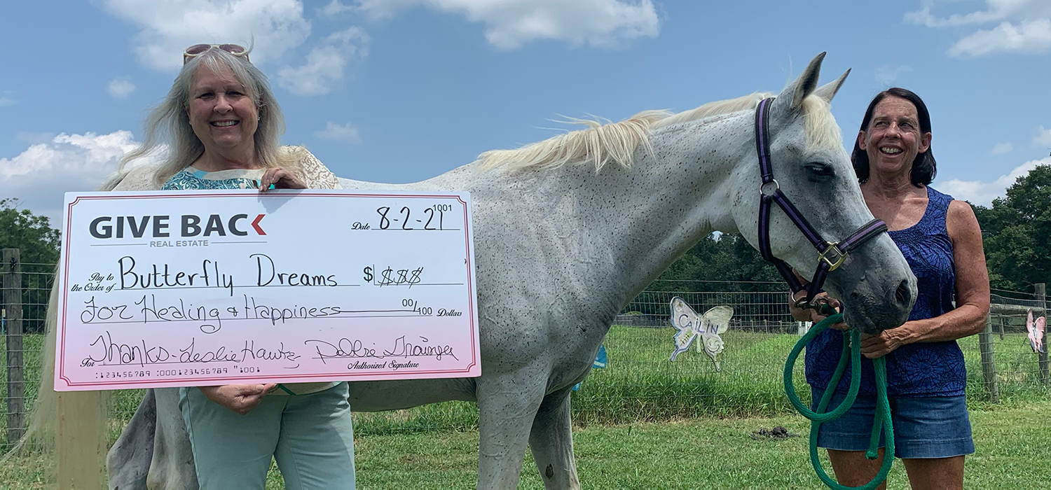 Debbie Grainger GIVES BACK to Butterfly Dreams Farm