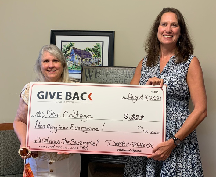 Debbie Grainger GIVES BACK to The Cottage