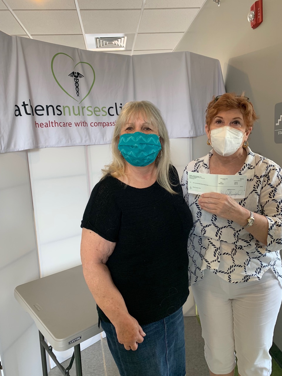 Debbie Grainger GIVES BACK to the Athens Nurses Clinic