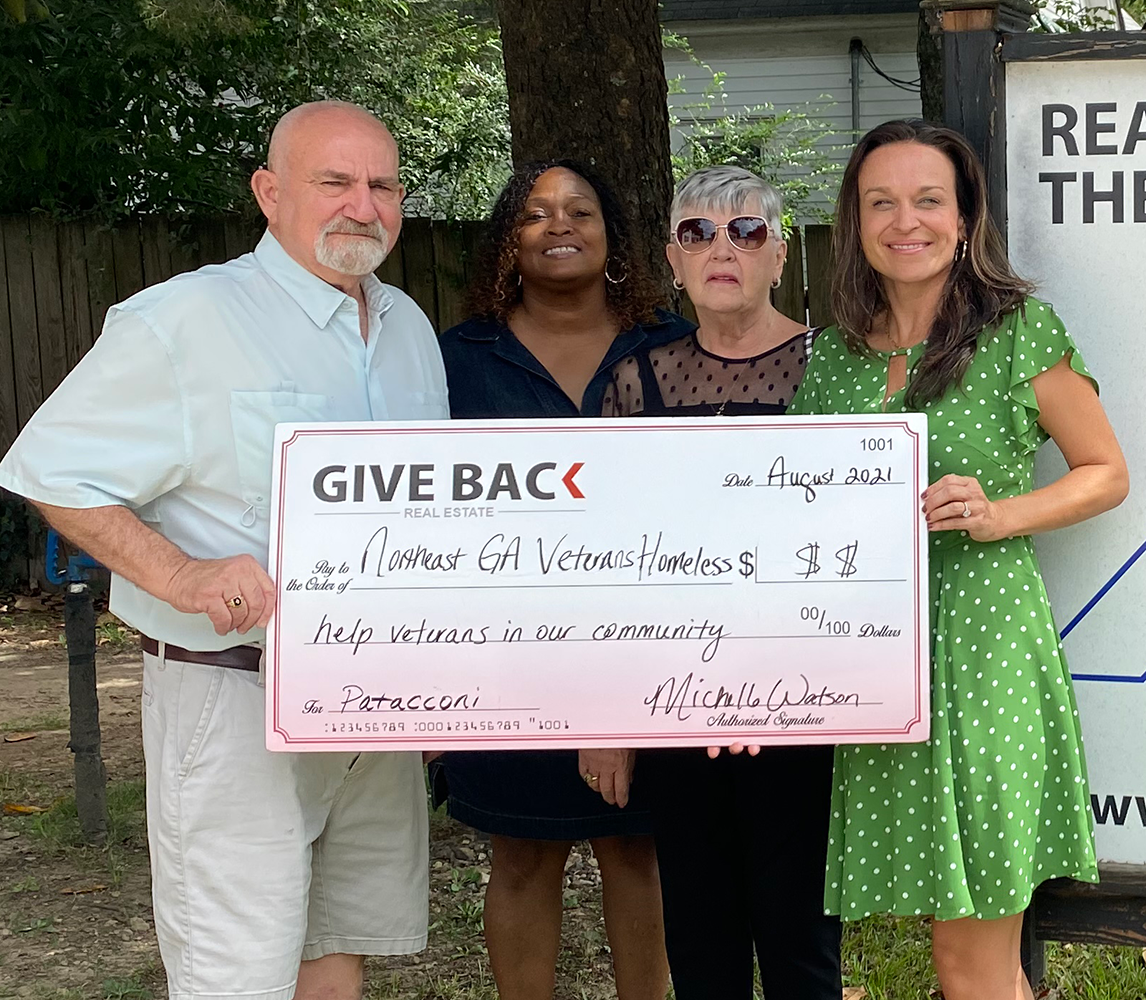 Michelle Watson GIVES BACK to the Northeast Georgia Homeless Veterans Shelter