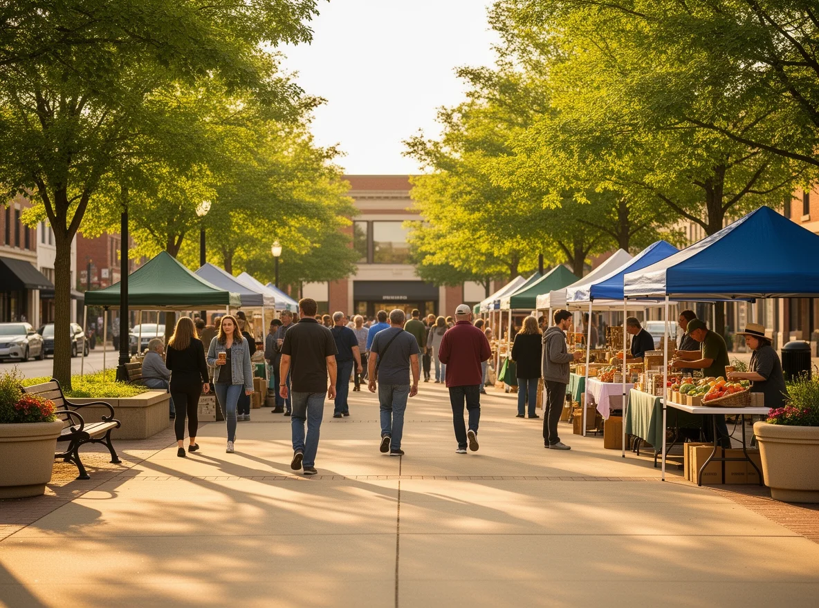 Community gathering atmosphere in Allendale