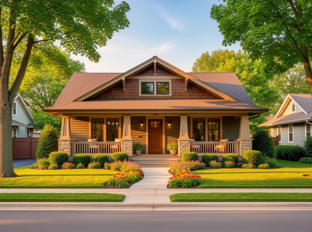Craftsman home exterior in Grand Rapids, Michigan