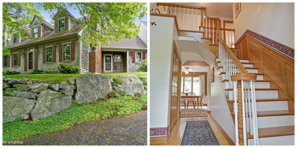 Two Images of 35 Whistler Lane in Yarmouth Port Cape Cod