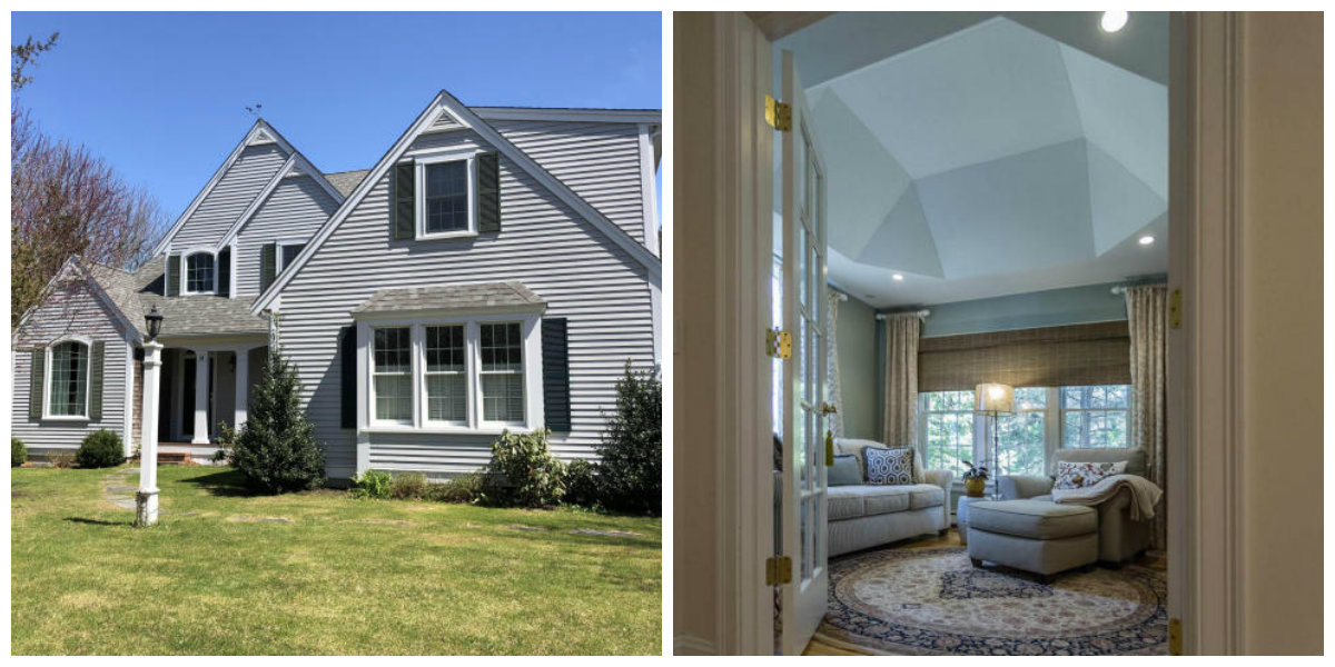 Two Images of 38 Winter St in Yarmouth Port Cape Cod