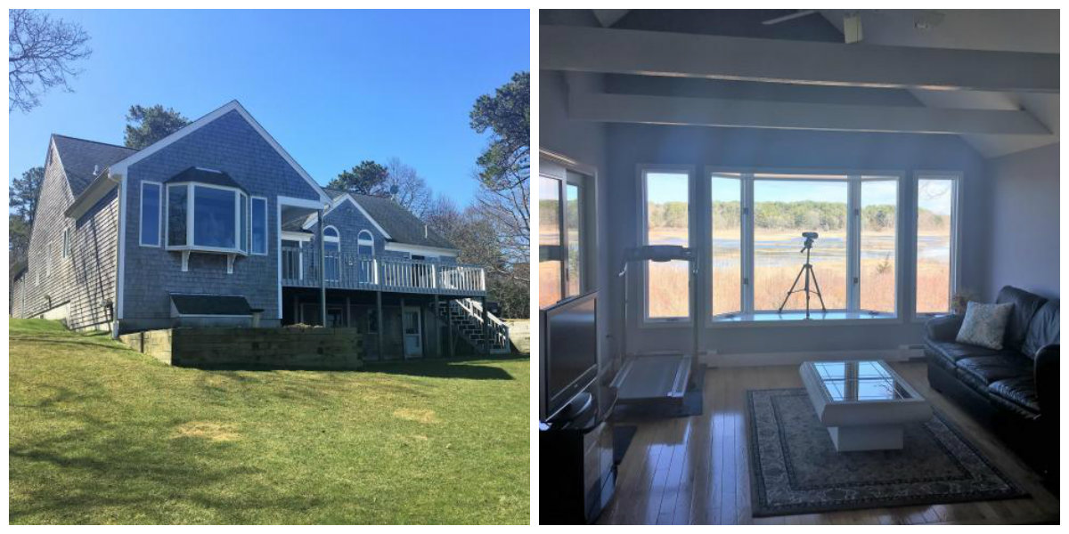 Two images of 54 N Bray Farm Road in Yarmouth Port