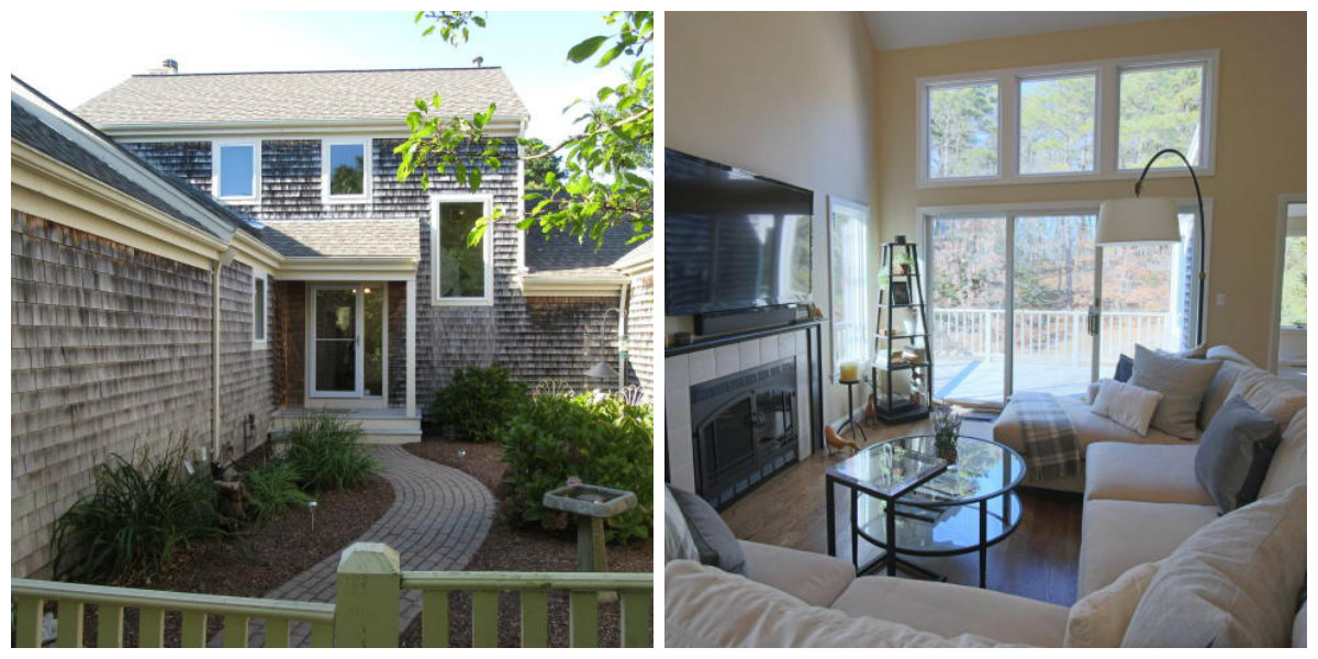 Two Images of 57 West Woods Circle in Yarmouth Port Cape Cod