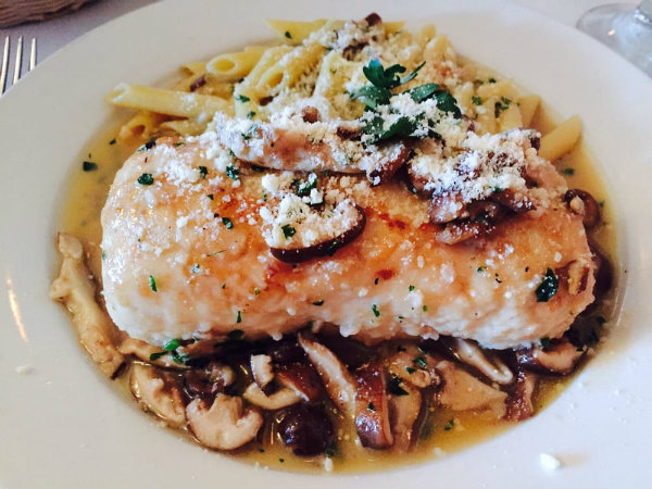 Delicious and Authentic Italian dish served at the Four Seasons Trattoria in Yarmouth 