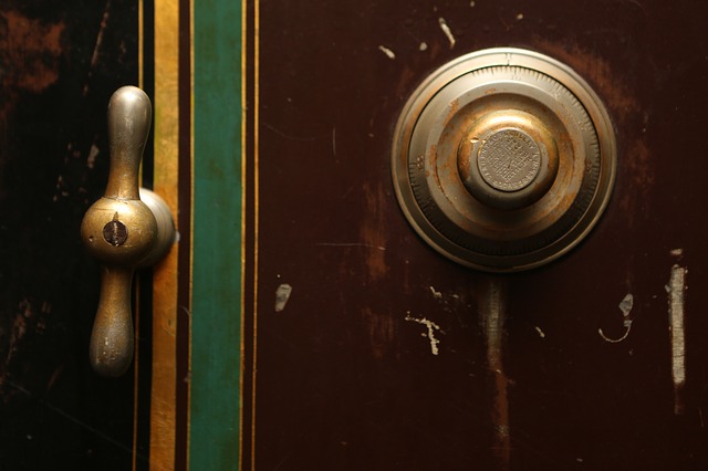 Vintage old safe