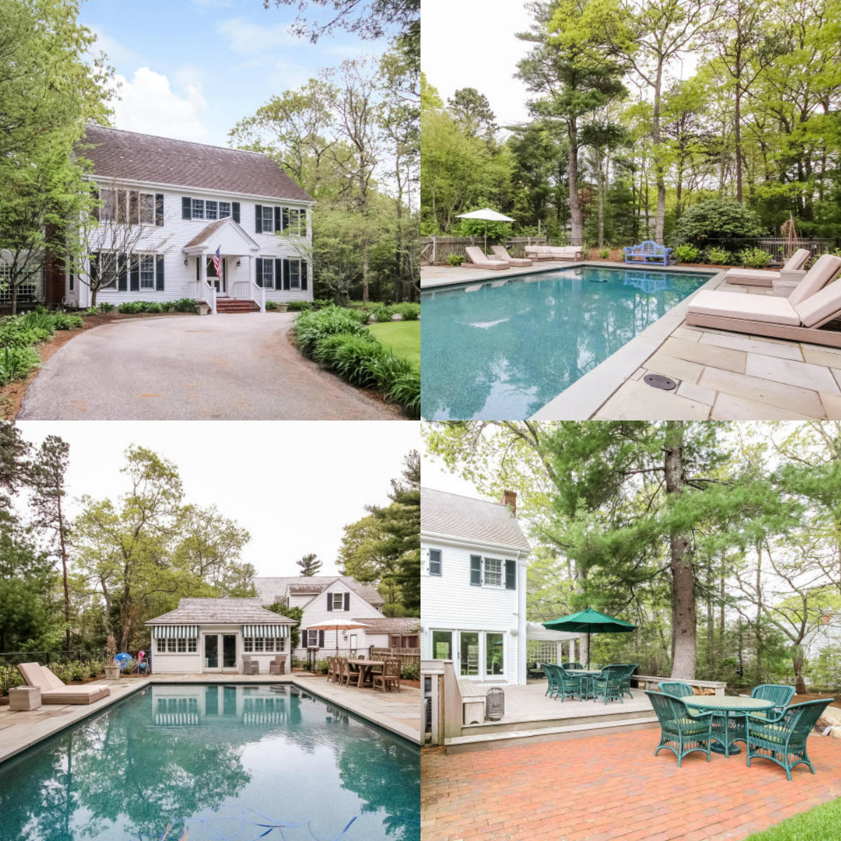 Images of pool at 106 Whitman Road in Cotuit Cape Cod MA