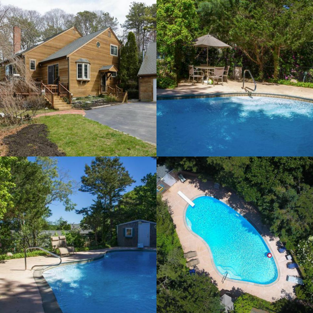 Images of pool at 118 Driftwood Lane in South Yarmouth Cape Cod MA